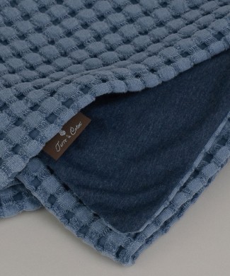 Terre-de-Coton-Denim-Blue-Picquet-Throw