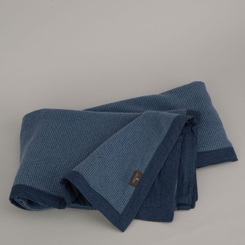 Terre-de-Coton-Denim-Blue-Basket-Weave-Reversible-Throw1