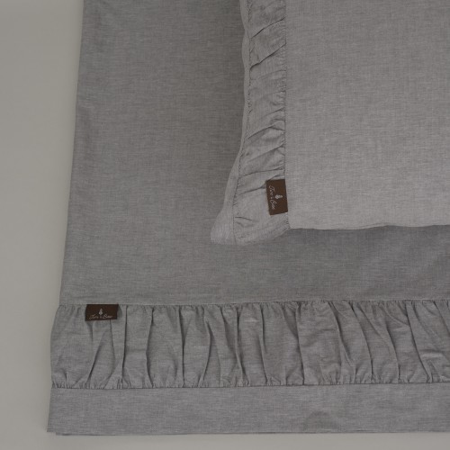 Terre de Coton Pleated Chambray Sheets