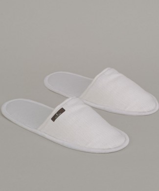 Terre-de-Coton-White-Weave-Slippers