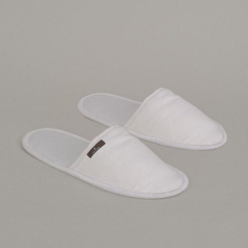 Terre-de-Coton-White-Weave-Slippers