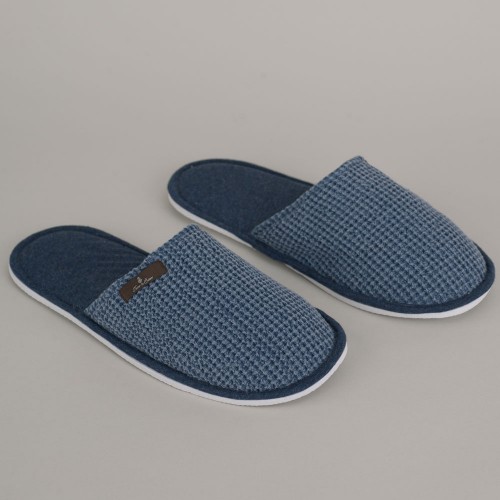 Terre-de-Cotton-Denim-Blue-Slippers